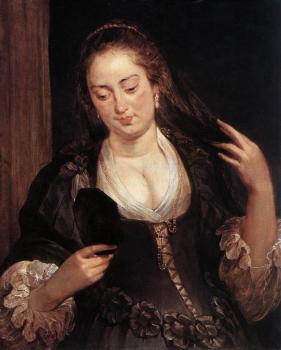 Peter Paul Rubens : Woman with a Mirror
